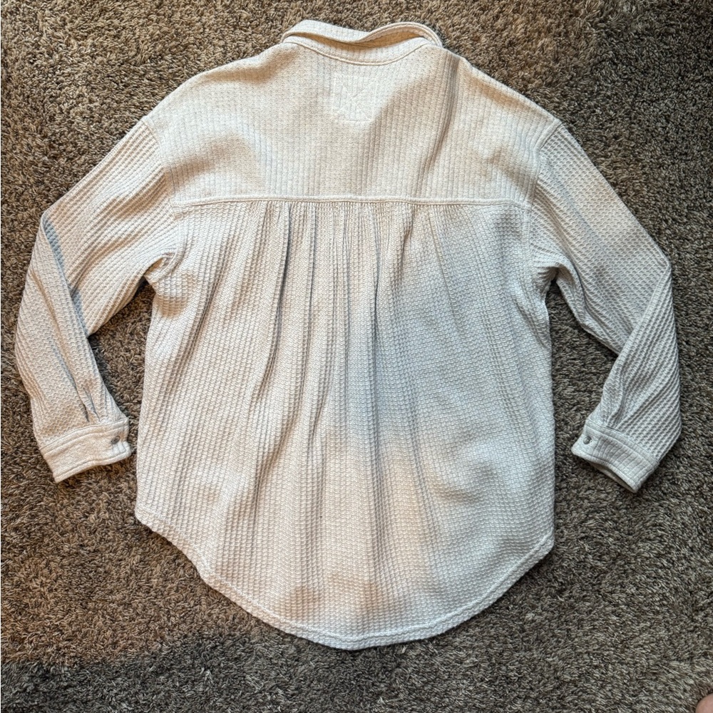 Aerie Anytime Fave Waffle Shirt - Picture 5 of 8
